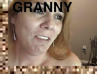 Big butt granny agrees to be nailed in the ass POV style on the camera
