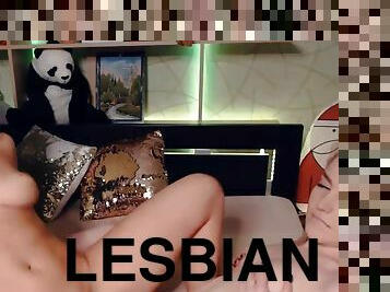 Lesbians Get Naughty on Live Cam - Big tits