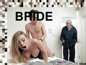 A slutty bride cheating on her sugar daddy with her ex boyfriend