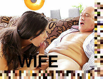 OLD4K. Housewife man was very happy to have anal hardcore sex act...