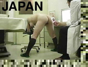 Hidden cam in Japanese massage cabinet