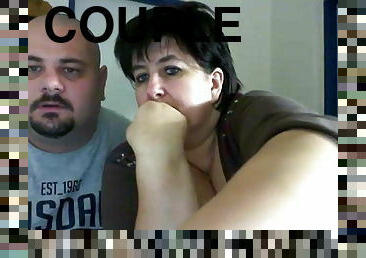 Fat couple on webcam