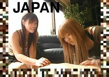 CFNM Japanese women make pantyhose head man cum Subtitles
