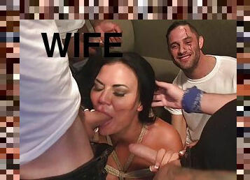 Big mammaries wife humped by sex orgy in bdsm