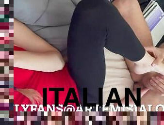 Artemisia Love & Roman Gucci POV real Italian couple foot fetish session ONLYFANS@ARTEMISIALOVE101