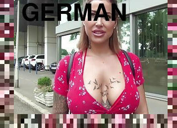 GERMAN SCOUT - Big Natural Tits Teen Heidi with Long Clit Deep Anal Fucked - Heidi van horny