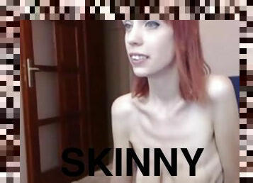 Naked anorexic girl