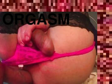Shaking real anal orgasm big cum close-up w/ fuck machine #AnnyGirl
