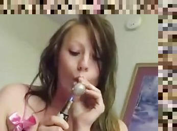 Girl takes meth before sucking