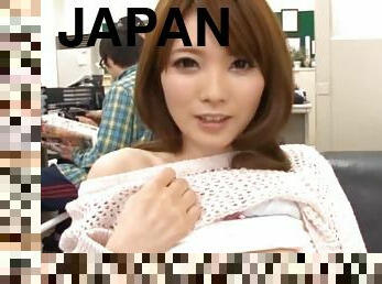 Toying a Cute Japanese Employee In The Office