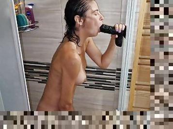 Horny Mom in the Shower (MILF masturbating)