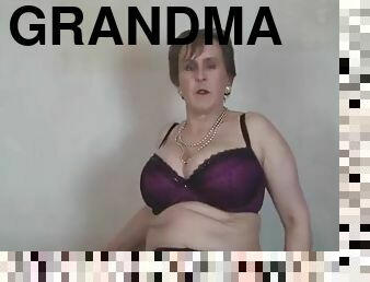 Grandma A. loves her dildo