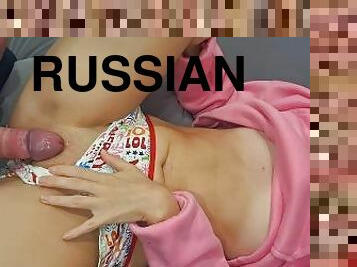 First you have to eat pussy and then fuck me, Russian with talking