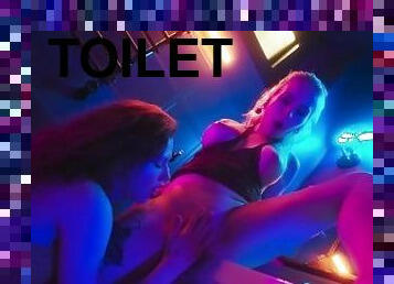 Picked up a girl in the night club toilet and tasted her pussy - Bella Mur&Sofia Simens
