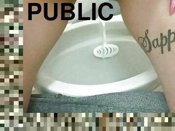POV pissing in public toilets