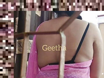 Geetha flashing to Raju with dirty talking in Telugu software homemade 