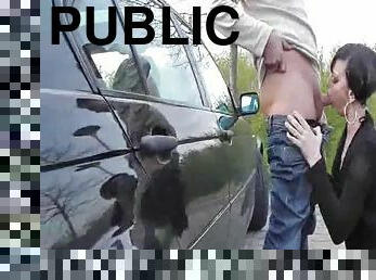 Street hooker fist fucked in public