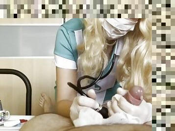 Latex gloves examination check from nurse - teaser