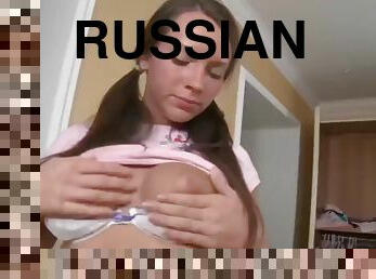Russian teen anal sex and ass asshole sprayed