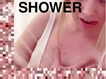 white bodysuit in the shower ????