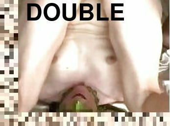 Double penetration pussy pile driving!