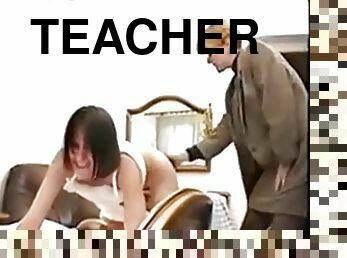 Teacher spanks student