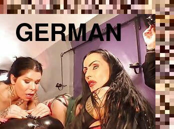 Extreme german bdsm pussy and bukkake face group sex party