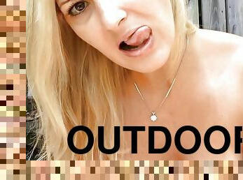 Cum in my mouth outdoors