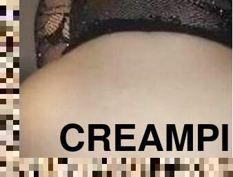 Painful anal cum slut, let's me fuck all of her holes, with an anal creampie