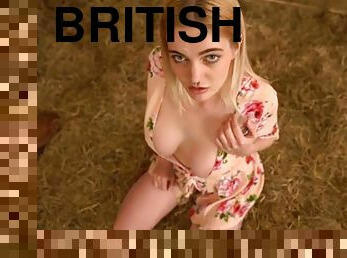 Incredible cleavage on this dirty talking British girl