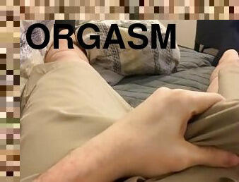 Intense Orgasm Cumming In My PANTS - Ruined Pants Huge Mess