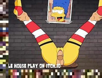 Marge Simpsons Leg Spread Glory Hole Bondage BDSM Creampie - Hole House