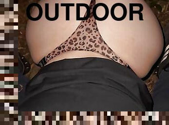 Fucking outdoors with my sexy Latina friend! Victoria Secret Lingerie!