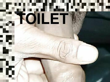 Masterbestio in toilet with hand toilet boy