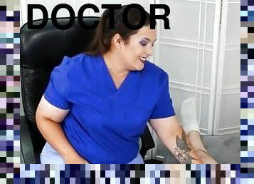 The doctor is trying to fix the situation with this tiny dick