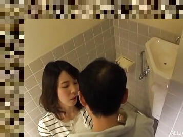 Japanese chick drops her panties to be pleasured by her lover