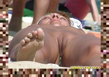 Nude Beach Exhibitionists Voyeur CloseUp Hidden Cam Video