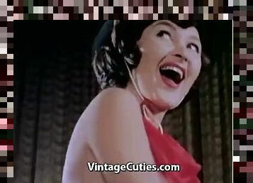 Entertaining striptease salon girls 1960s vintage