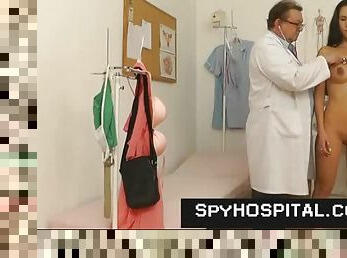 Voyeur video of her gynecological exam