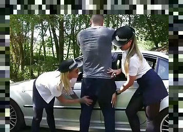 British cops sucking dick