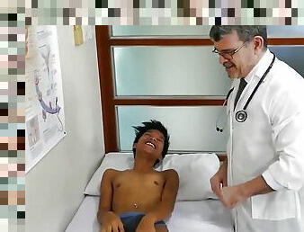 DILF doctor bareback drills Asian twink till cumshot