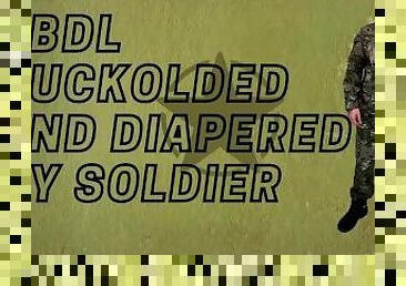 ABDL - cuckolded and diapered by soldier