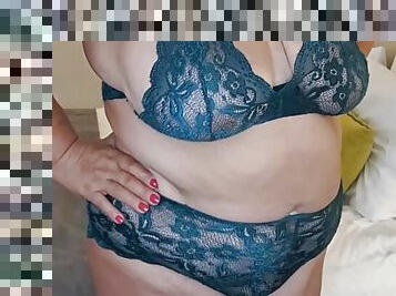 Busty fat Mature Mom shows her beautiful big boobs.