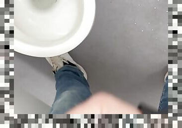 jerking off in the toilet