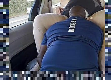 Big Ass Pawg Milf Fucking & Getting Pussy Eating Publicly In Car (Car Public Blowjob) Car Sex, JOI
