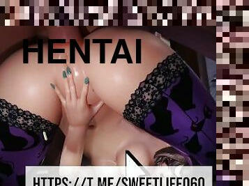 Hentai Girl Shoved It Deep and Cum Inside Her Pussy!