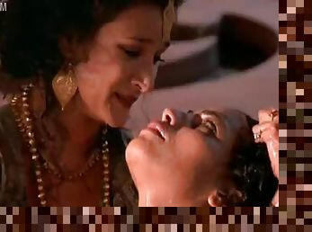 Hot Lesbian Moment Between Indian Babes Indira Varma and Sarita Choudhury