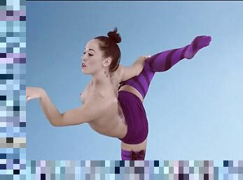 Ballet dancing beauty with a super fit body