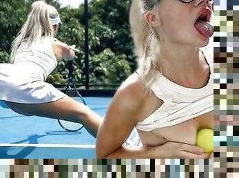 Just take my big cock and you will get better  TENNIS COACH FUCKS CUTE BLONDE