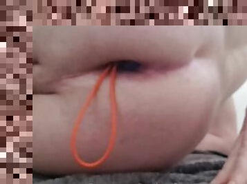 Anal egg 8cm wide insertion to make me gape open wide